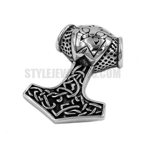 Celtic Knot Jewelry Pendant Stainless Steel Thor pendant Biker Pendant SWP0442 - Click Image to Close